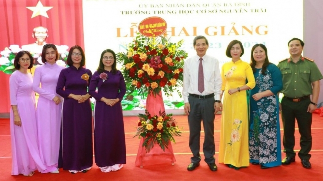 Trường THCS Nguyễn Trãi tưng bừng khai giảng lần thứ 59