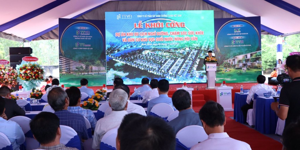 Quang cảnh ngày lễ khởi công dự án - Ảnh CTTĐT Bình Định