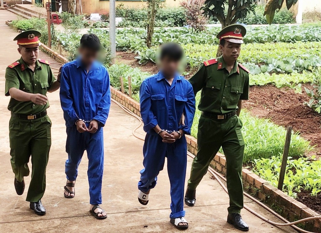 Công an thành phố Gia Nghĩa, tỉnh Đắk Nông bắt giữ các đối tượng cắt trộm số lượng lớn sầu riêng của người dân