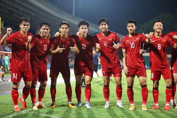 Niềm vui của các cầu thủ U23 Việt Nam
