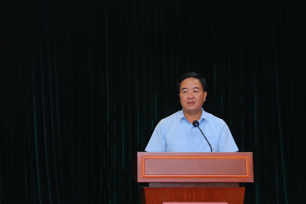 Đồng chí Nguyễn Văn Kiên - Chủ tịch UBND Thành phố Chí Linh thông tin về Festival Chí Linh - Hải Dương 2023