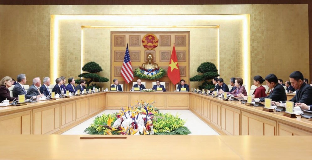 Hội nghị cấp cao giữa Việt Nam và Hoa Kỳ về Đổi mới sáng tạo và Đầu tư ngày 11/9 (Ảnh: TTXVN)