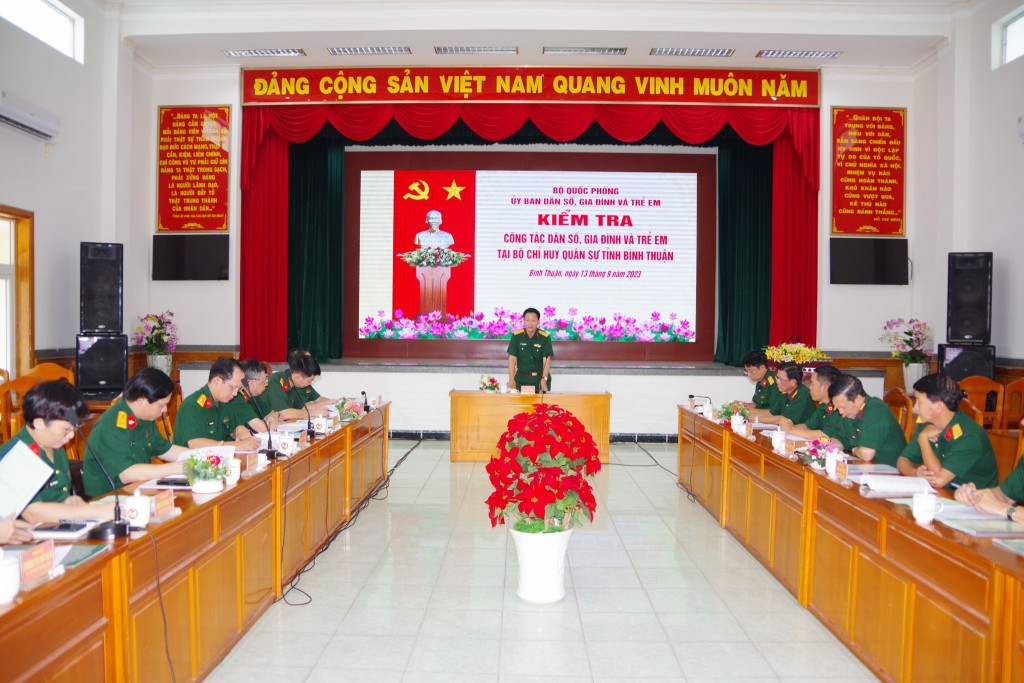 Kiểm tra thực hiện chính sách dân số, gia đình và trẻ em tại tỉnh Bình Thuận