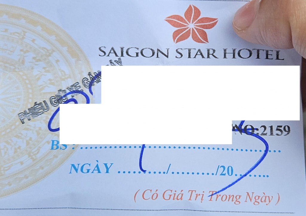 Vé xe điền thông tin sơ sài