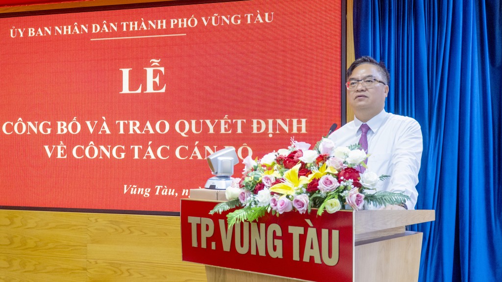 TP Vũng Tàu trao quyết định bổ nhiệm, điều động nhiều cán bộ