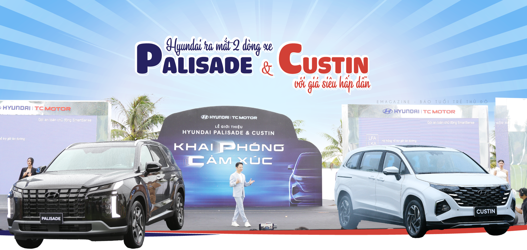 Hyundai ra mắt 2 dòng xe Palisade và Hyundai Custin với giá siêu hấp dẫn