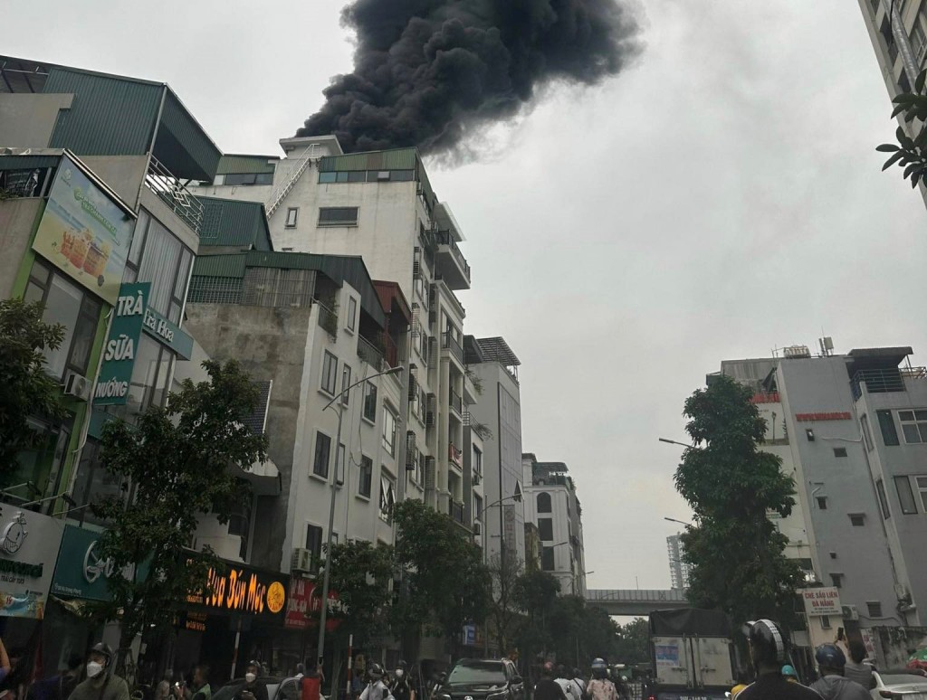Hiện trường vụ cháy.