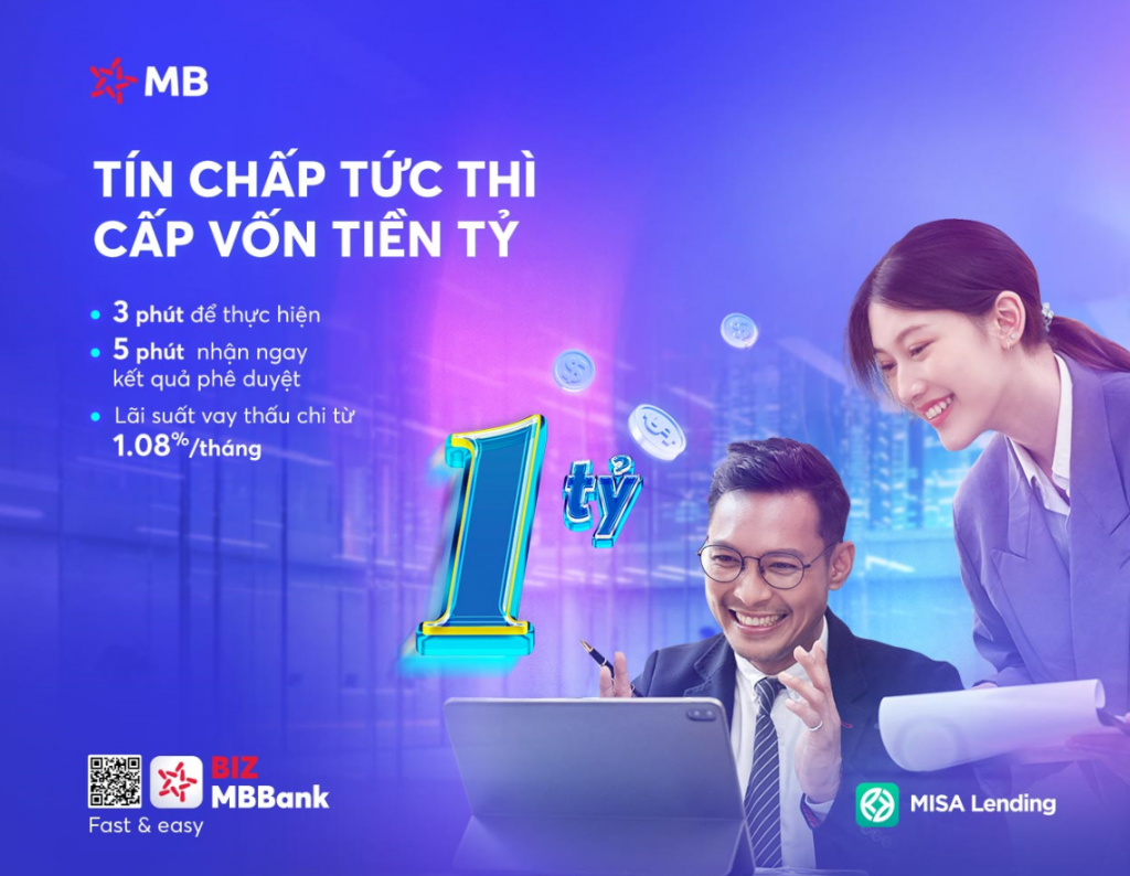 MB ra mắt sản phẩm vay vốn tín chấp đồng hành cùng doanh nghiệp