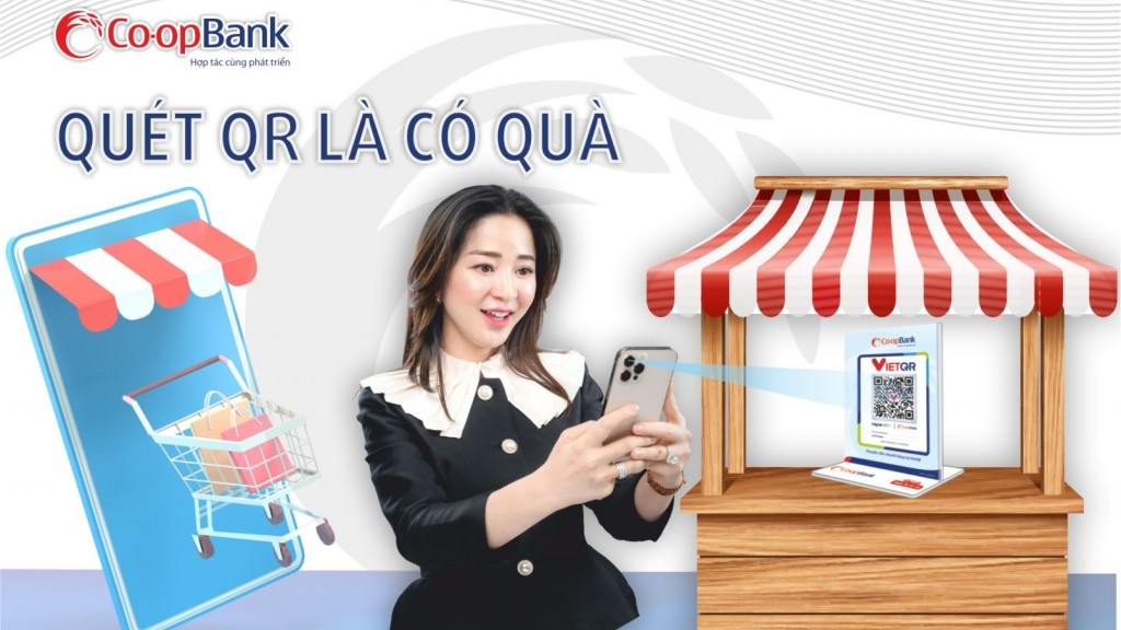 Độc đáo chương trình "Quét QR Co-opBank là có quà"