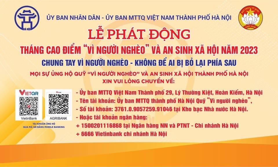 Phát động Tháng cao điểm “Vì người nghèo” và an sinh xã hội năm 2023