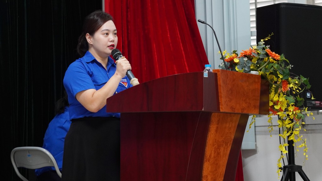 Đồng chí Nguyễn Thị Thanh Tâm - Ủy viên BCH Thành đoàn Hà Nội, Bí thư Quận đoàn Đống Đa