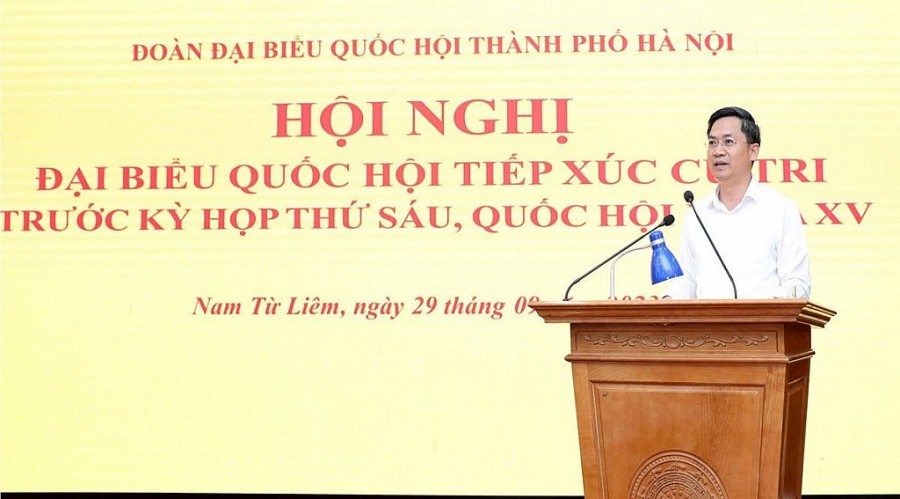 Phó Chủ tịch UBND TP Hà Minh Hải tiếp thu, làm rõ một số ý kiến, kiến nghị của cử tri