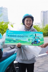 Dịch vụ đặt xe máy điện Xanh SM đón khách thứ 1 triệu sau 1,5 tháng ra mắt
