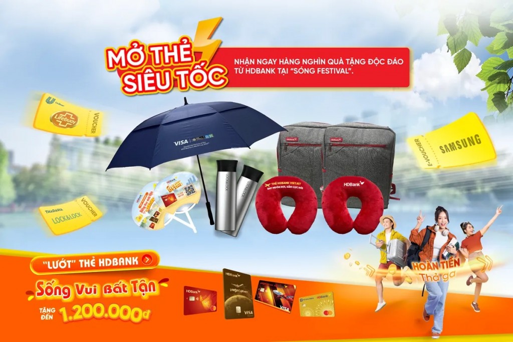 Hàng nghìn quà tặng độc đáo từ HDBank tại “Sóng Festival”