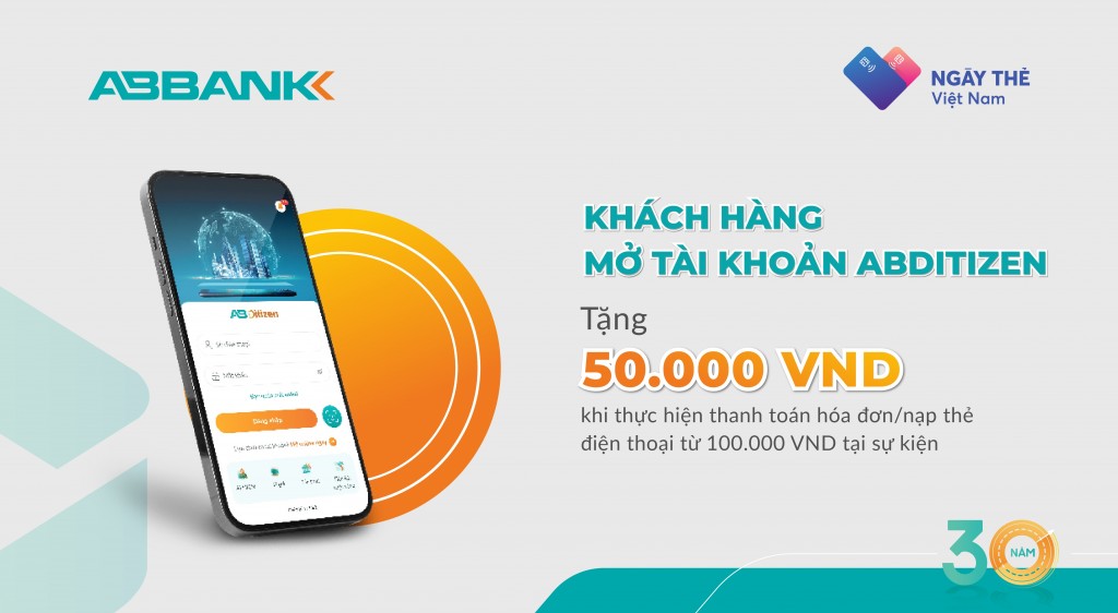 ABBANK đồng hành Ngày thẻ Việt Nam vì một xã hội không dùng tiền mặt