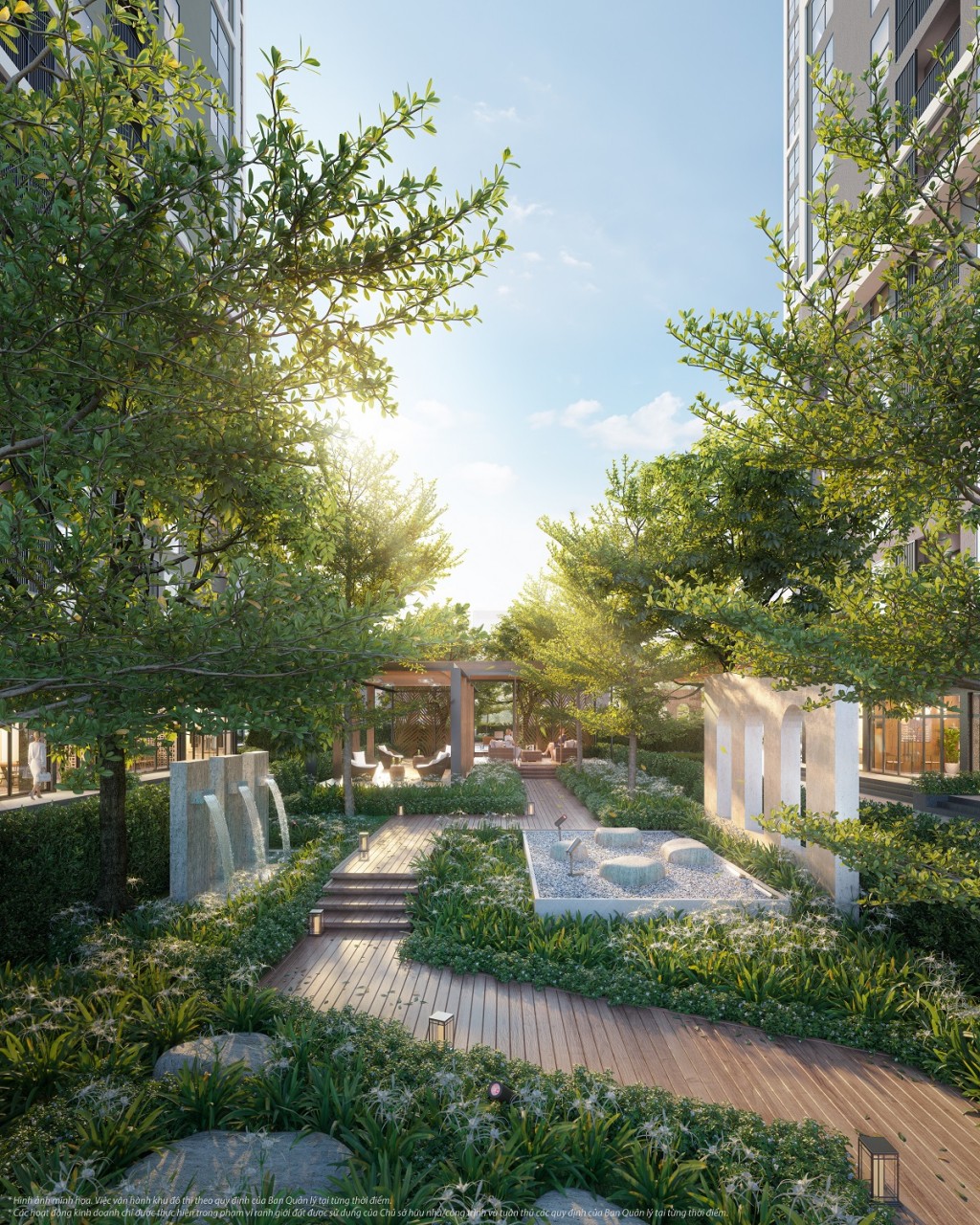 The Canopy Residences với mật độ cây xanh cao nhất toàn dự án, mang tới cuộc sống chan hoà dưới tán cây cho cư dân của thời đại mới