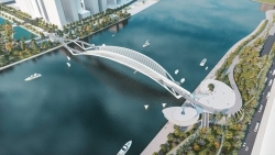 Cầu đi bộ vượt sông Sài Gòn tương lai sẽ có hình lá dừa nước