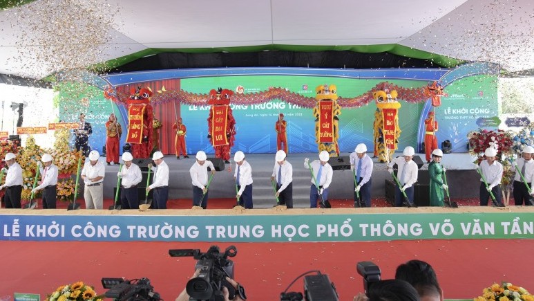 Long An sắp có thêm trường học mới được VPBank tài trợ 100 tỷ đồng