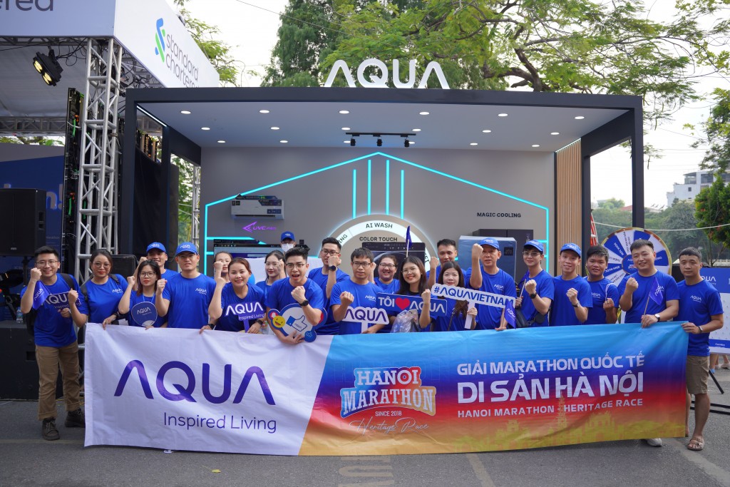hơn 50 nhân viên AQUA Việt Nam hào hứng xác nhận tham gia giải chạy ở các cự ly 5km, 10km, 21km và 42km 