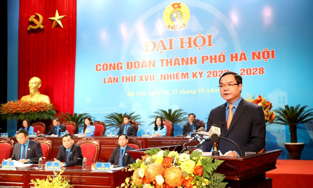 Đồng chí Nguyễn Đình Khang - Ủy viên Ban Chấp hành Trung ương Đảng, Chủ tịch Tổng LĐLĐ Việt Nam