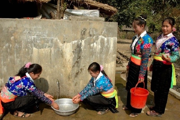 Những bể nước sạch được xây dựng để giải quyết nhu cầu nước sinh hoạt cho bà con (Ảnh tư liệu).