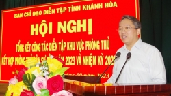 Khánh Hòa: Tổng kết công tác diễn tập khu vực phòng thủ năm 2023