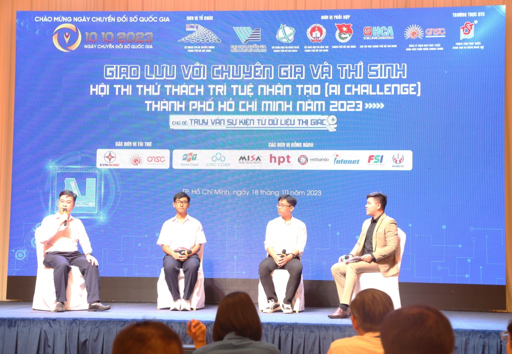 Chương trình giao lưu với chuyên gia và thí sinh hội thi thử thách trí tuệ nhân tạo TP Hồ Chí Minh 2023