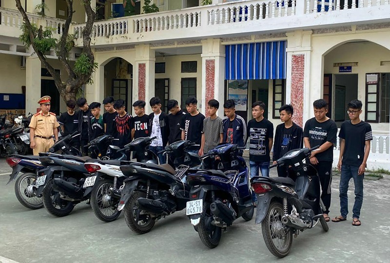 Các đối tượng gây rối trật tự công cộng tại huyện Thanh Hà, Hải Dương