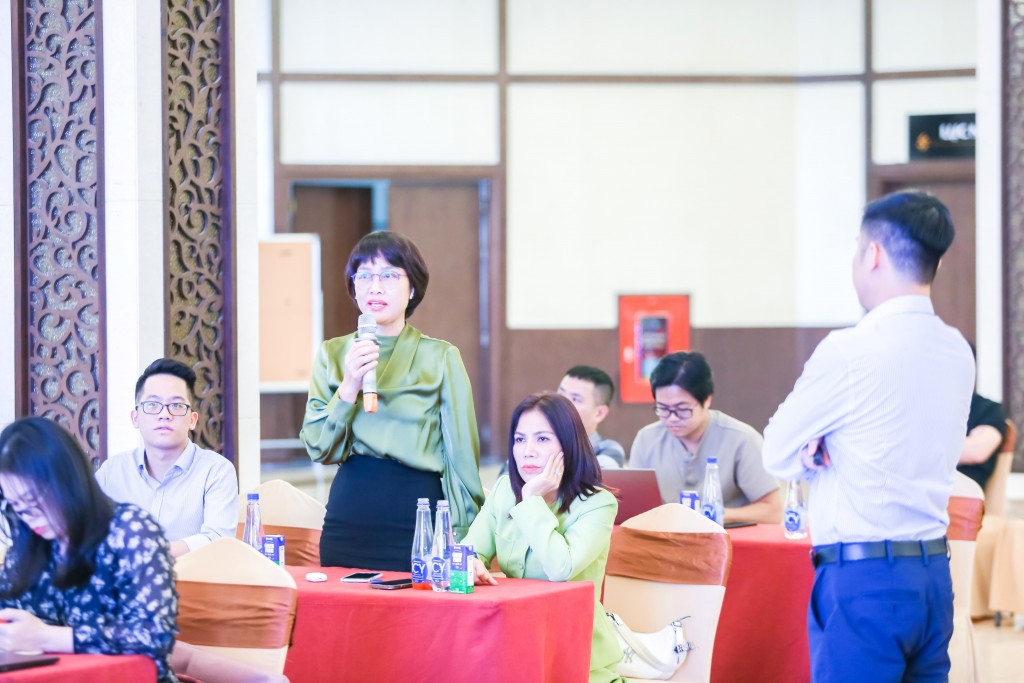 Các phóng viên, biên tập viên tham gia khóa đào tạo trong dự án “Phát triển báo chí Việt Nam” năm thứ 4 (2023) do Trường Đào tạo, Bồi dưỡng cán bộ quản lý Thông tin và Truyền thông (Bộ Thông tin Truyền thông) tổ chức với sự đồng hành của Vinamilk. Ảnh: Vi