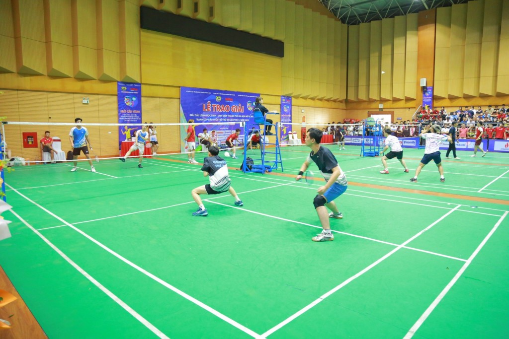 Giải Cầu lông học sinh - sinh viên TP Hà Nội mở rộng tranh cúp báo Tuổi trẻ Thủ đô lần thứ X năm 2023