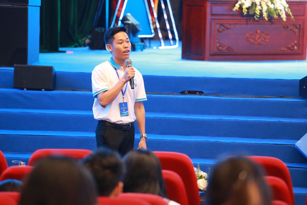Đồng chí Tưởng Văn Thuấn, Chủ tịch Hội Sinh viên Đại học Quốc gia Hà Nội 