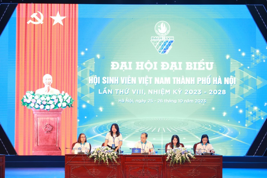 Chùm ảnh: Đại hội Hội Sinh viên thành phố Hà Nội lần thứ VIII Chùm ảnh Đại hội Hội Sinh viên TP Hà Nội lần thứ VIII
