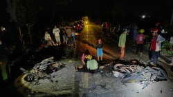Gia Lai: 2 xe máy tông trực diện, 4 người tử vong