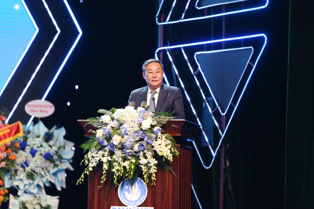 Phó Chủ tịch Thường trực UBND TP Hà Nội Lê Hồng Sơn phát biểu tại Đại hội