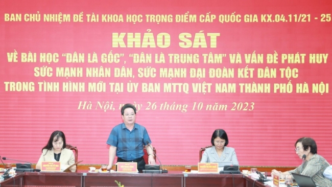 Lấy "dân là gốc", là trung tâm trong triển khai hoạt động Mặt trận