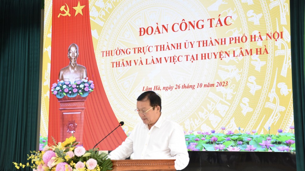 Hà Nội sẽ hợp tác, phát triển toàn diện với huyện Lâm Hà