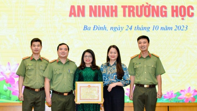 Điểm sáng trong công tác an ninh trường học