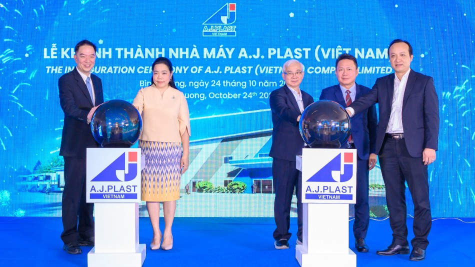 Khánh thành Nhà máy sản xuất màng phim nhựa A.J. Plast tại Việt Nam