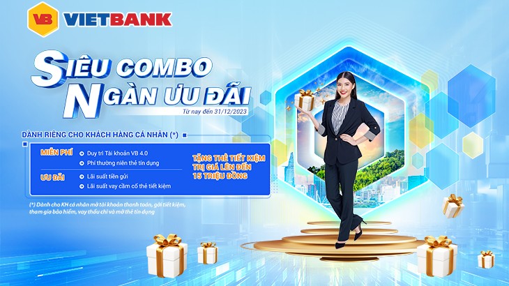 Vietbank triển khai các gói combo đa tiện ích dành cho khách hàng