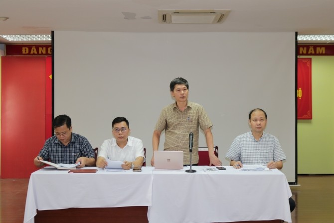 Phó Giám đốc Sở Y tế Hà Nội Vũ Cao Cương tham dự và chủ trì hội nghị.