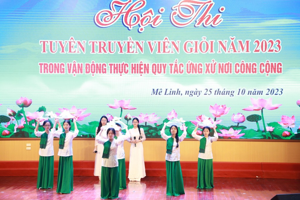 Mê Linh tổ chức hội thi tuyên truyền viên giỏi