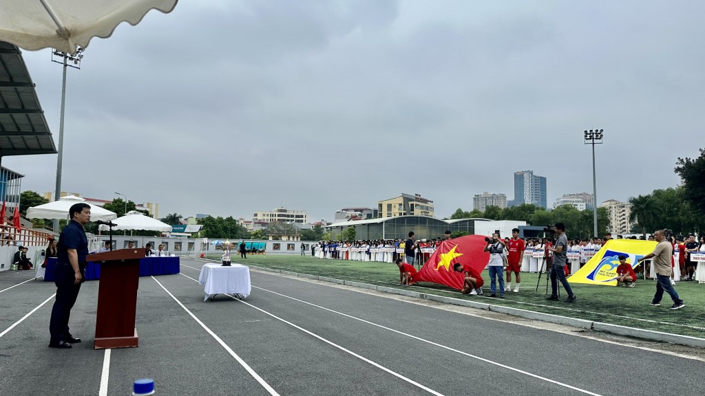 Giải bóng đá học sinh THPT Hà Nội - An ninh Thủ đô 2023 chính thức khai mạc