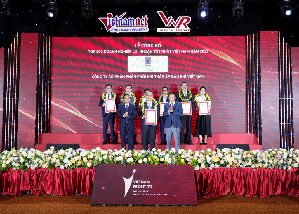 PV GAS D – đơn vị thành viên của PV GAS cũng được xác nhận trong Top 500 doanh nghiệp lợi nhuận tốt nhất Việt Nam