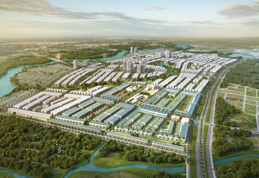 Phối cảnh tổng thể dự án T&T City Millennia tại Long An với quy mô 276ha.