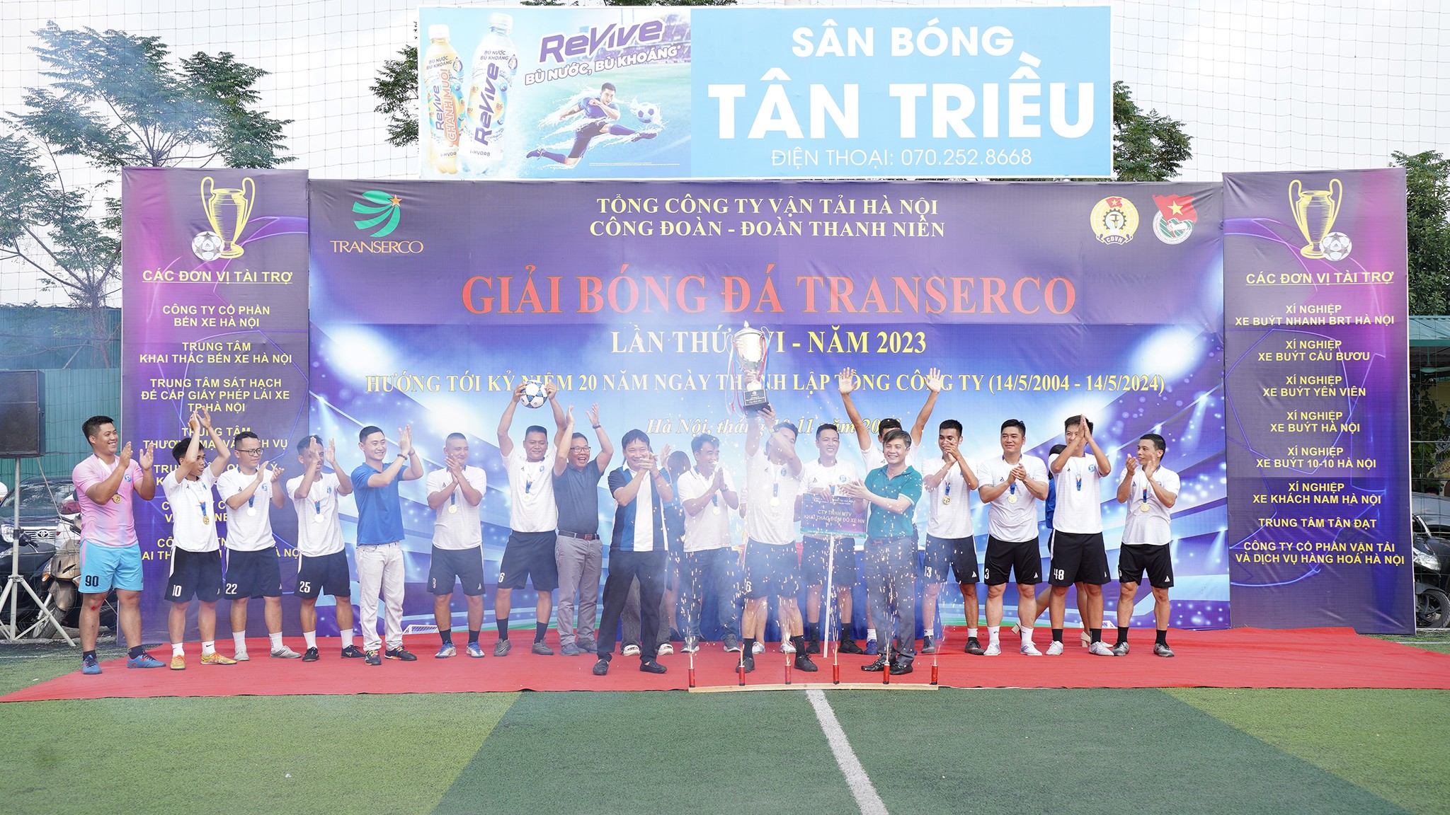 Đội bóng Công ty khai thác điểm đỗ xe Hà Nội giành ngôi vô địch tại mùa giải năm 2023