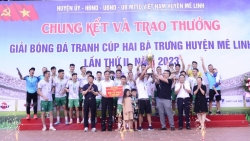 Mê Linh: FC Chi Đông vô địch giải bóng đá tranh cúp Hai Bà Trưng