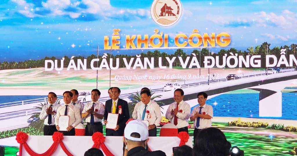 Khởi công xây dựng dự án cầu Văn Ly tại Quảng Nam