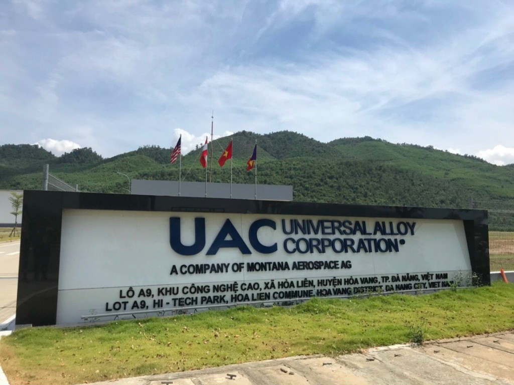 Dự án Nhà máy sản xuất linh kiện hàng không vũ trụ Sunshine, Công ty UAC là dự án đầu tư của Hoa Kỳ tiêu biểu tại Khu Công nghệ cao Đà Nẵng (ảnh Đ.Minh)