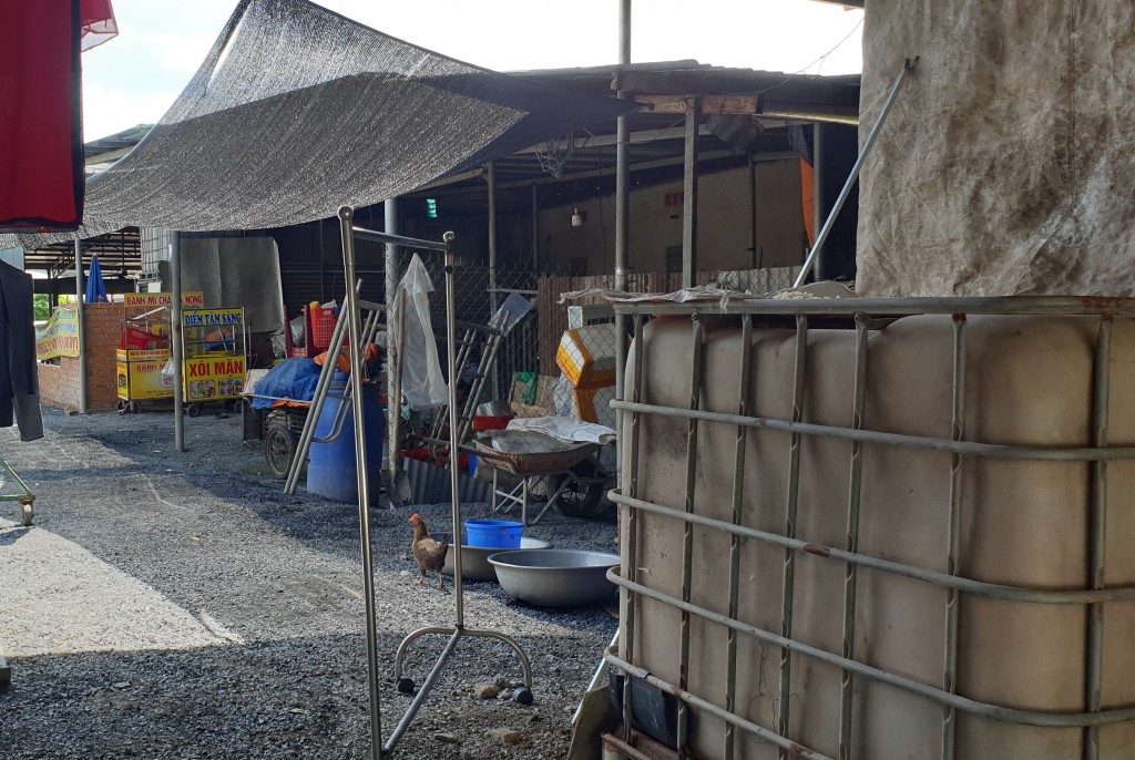 Một ngôi nhà dân trong khu quy hoạch