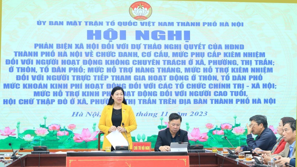 Đề xuất tăng phụ cấp đối với Trưởng ban công tác Mặt trận